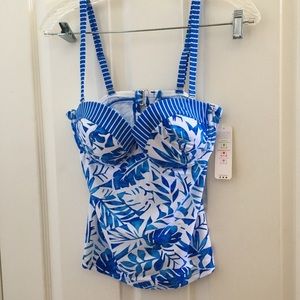 NWT ladies maidenform swim top 34c